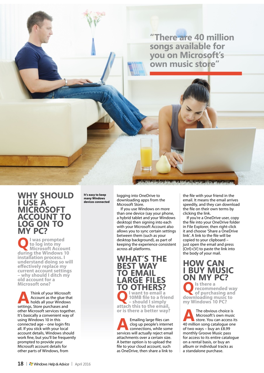 Windows Help & Advice Preview Pages