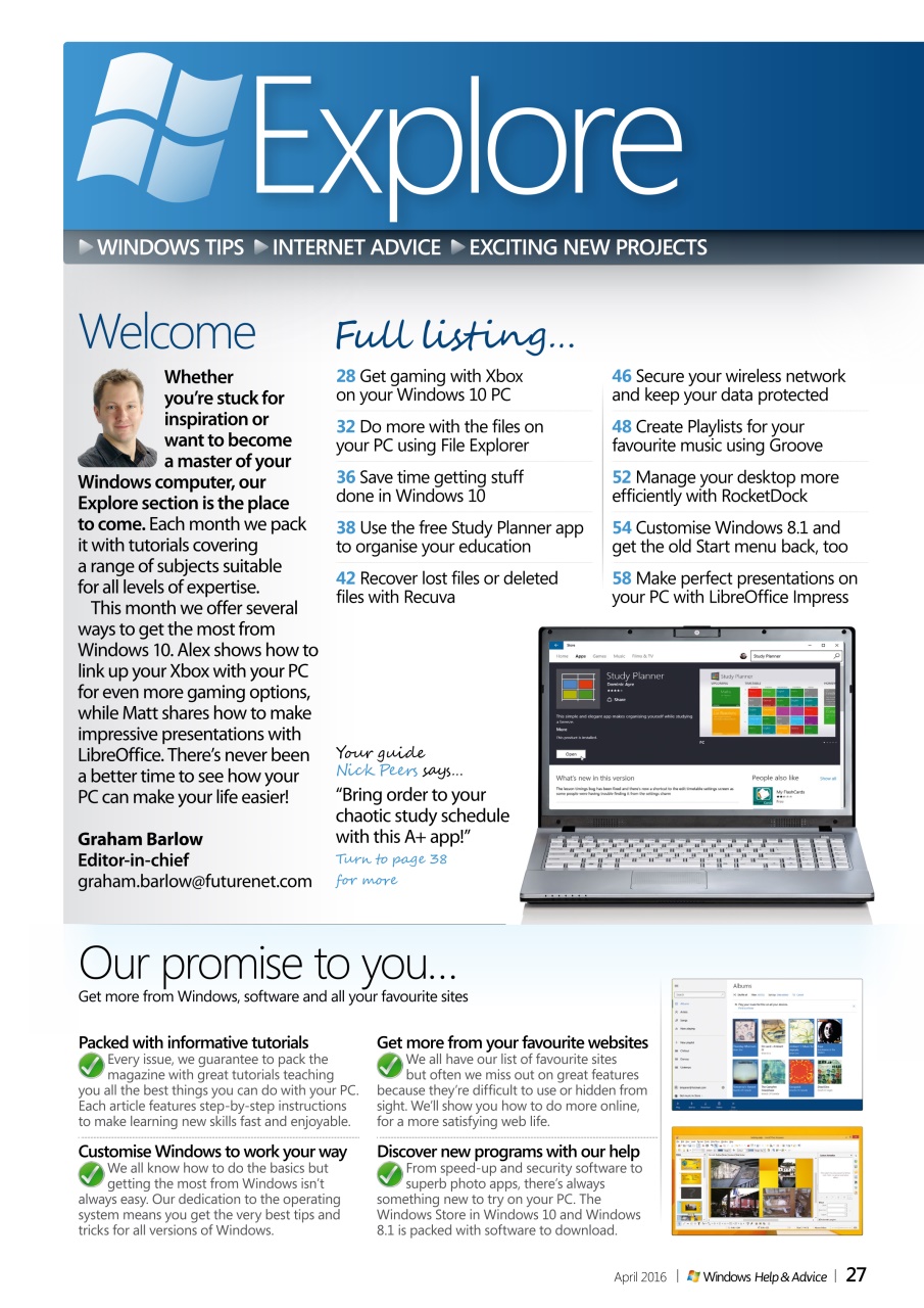 Windows Help & Advice Preview Pages