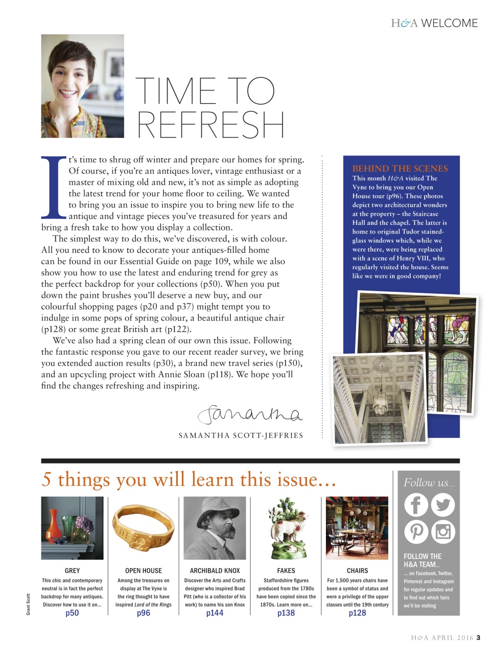 Homes & Antiques Magazine Preview Pages
