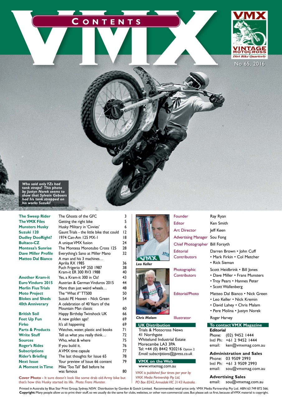 VMX Magazine Preview Pages