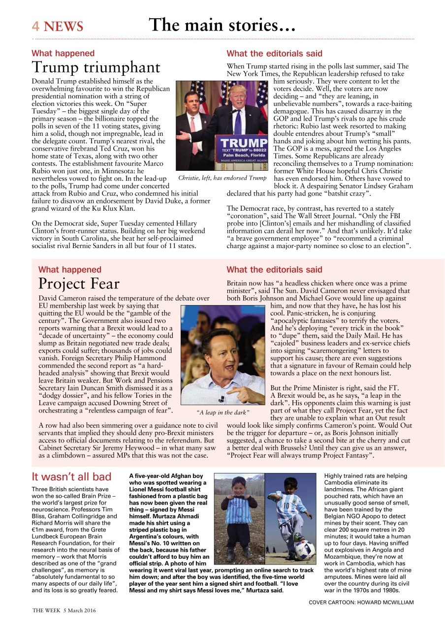 The Week Preview Pages