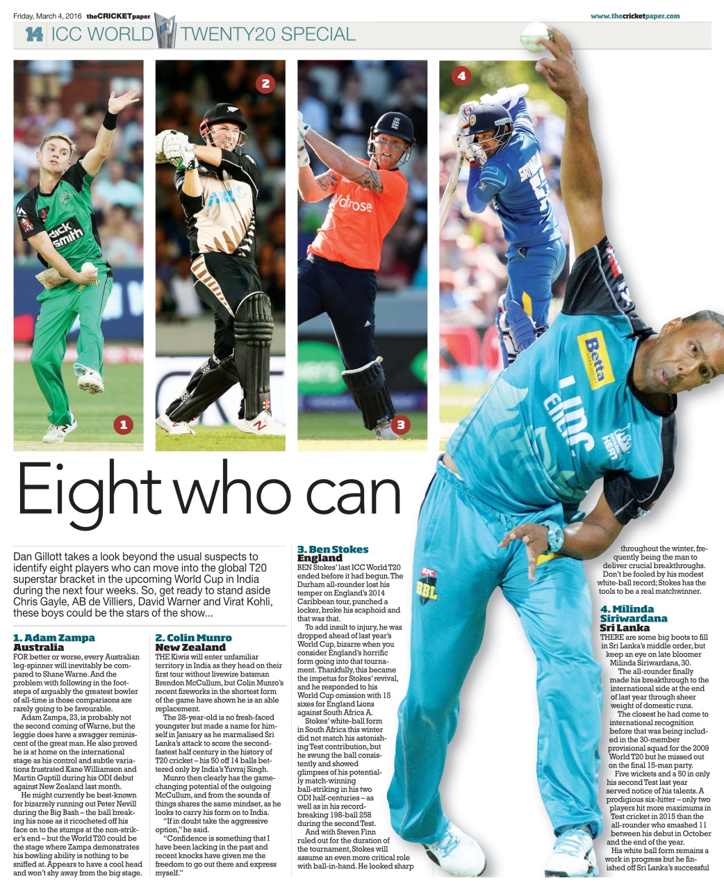 The Cricket Paper Preview Pages
