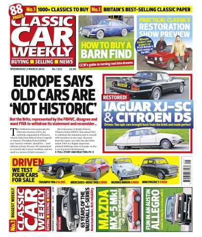 Classic Car Weekly issue 2nd March 2016