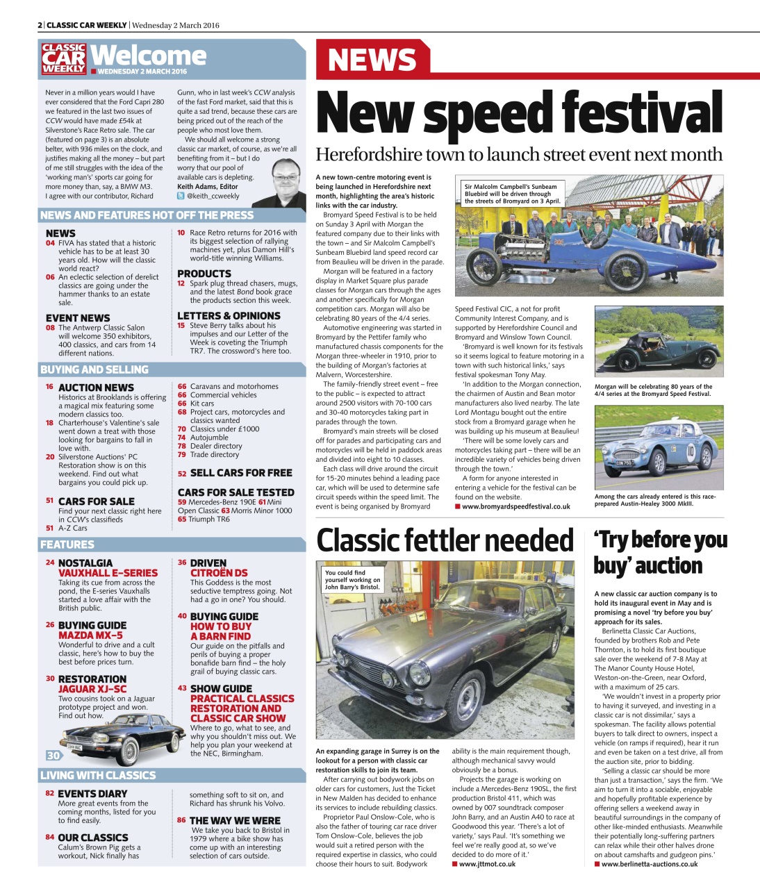 Classic Car Weekly Preview Pages