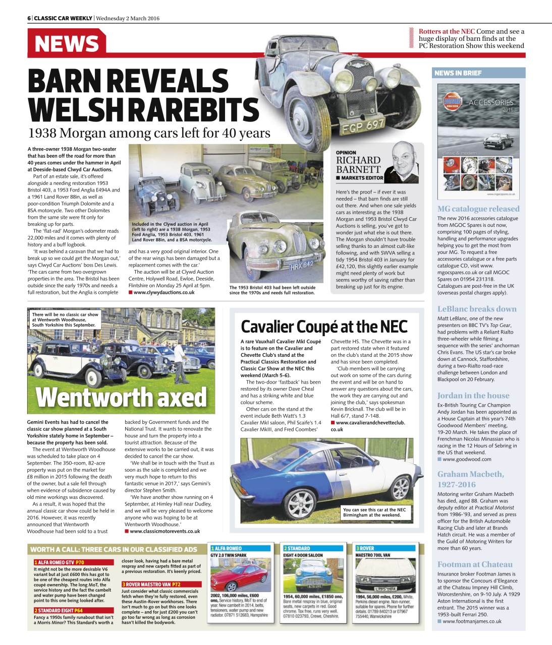 Classic Car Weekly Preview Pages