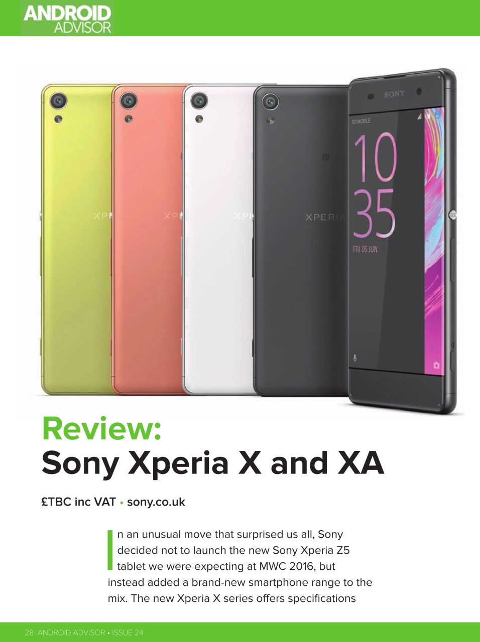 Android Advisor Preview Pages