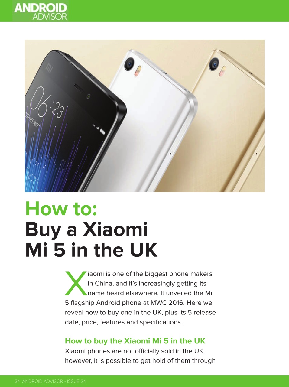 Android Advisor Preview Pages