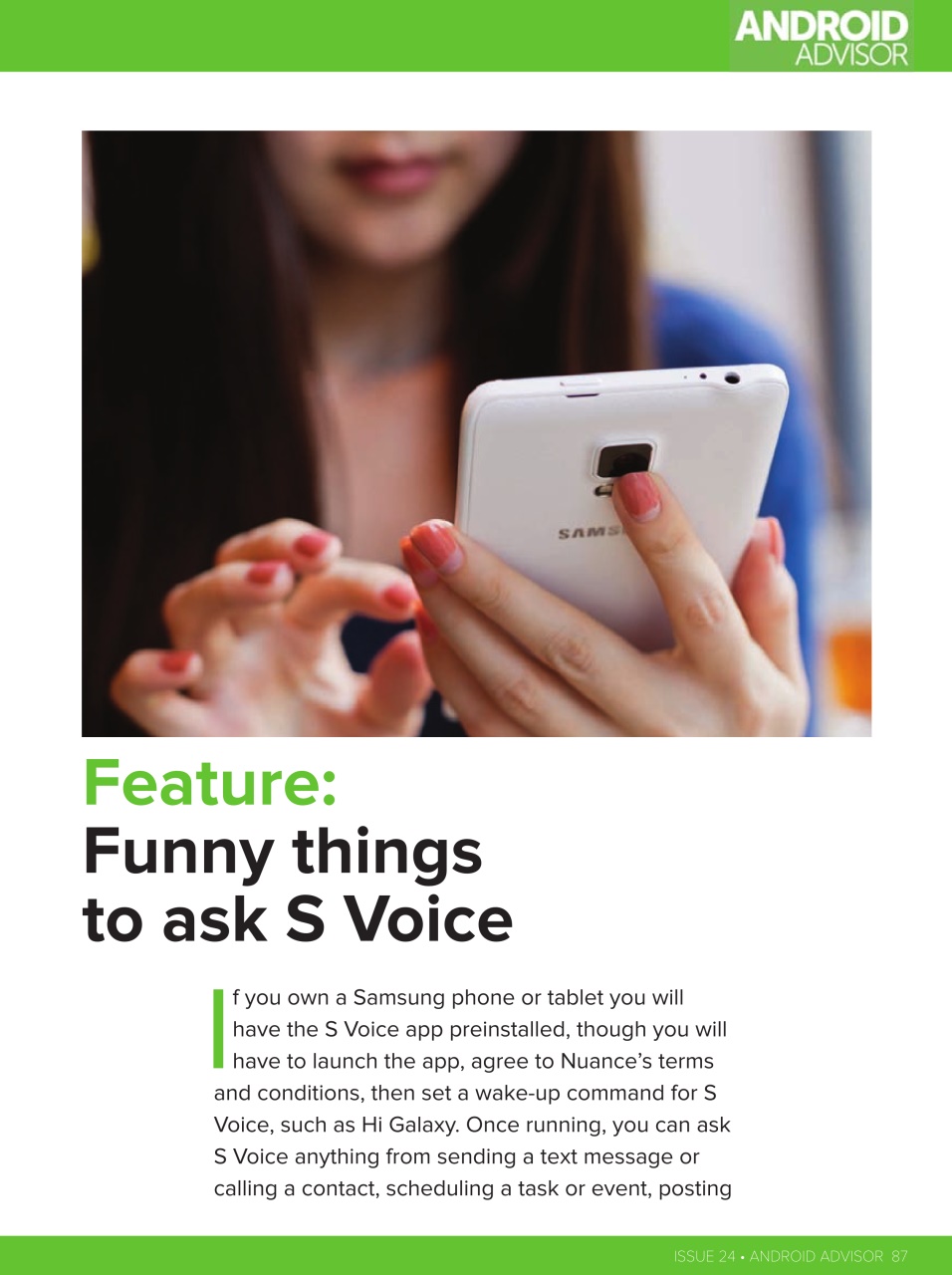 Android Advisor Preview Pages