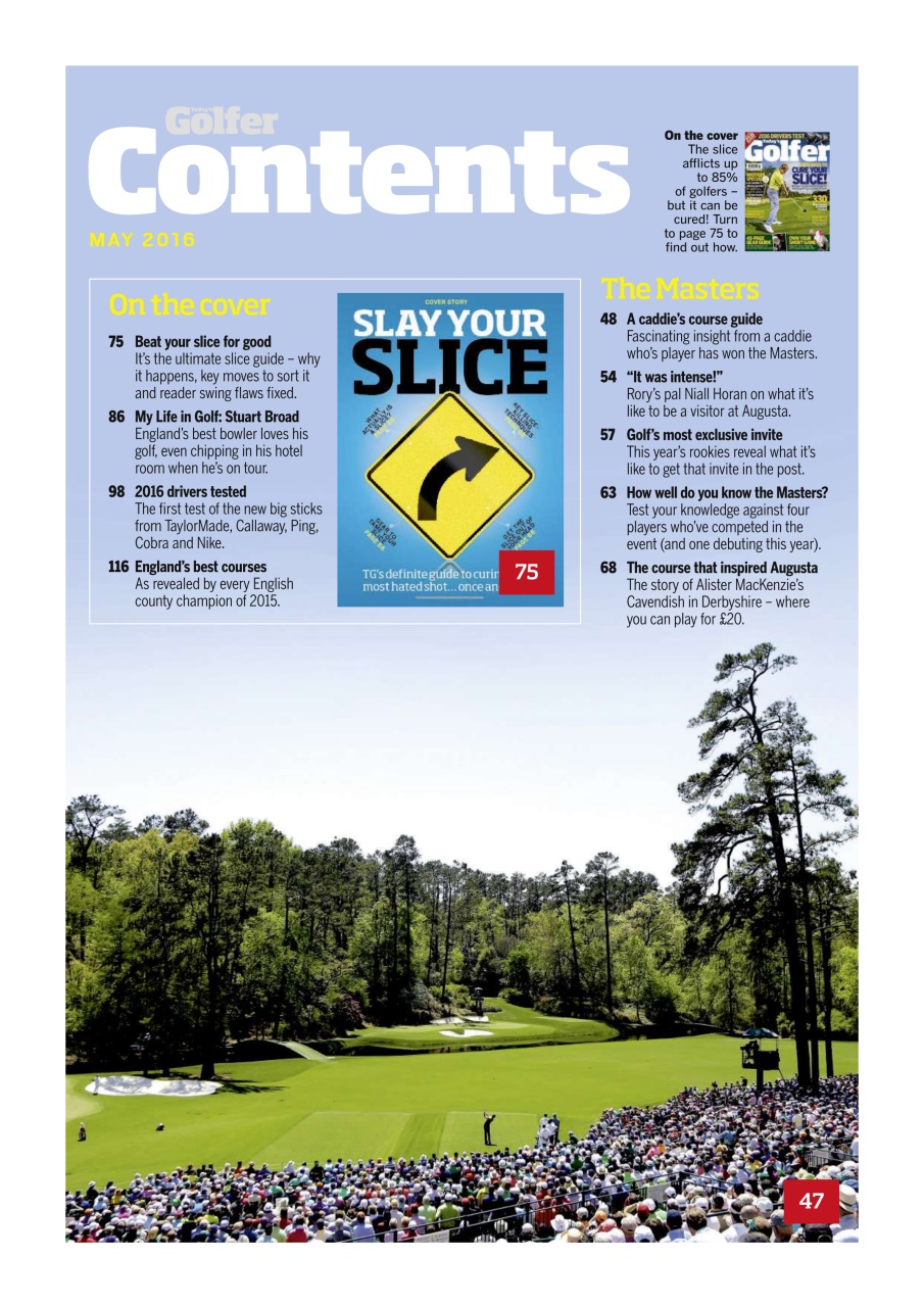 Today's Golfer Preview Pages