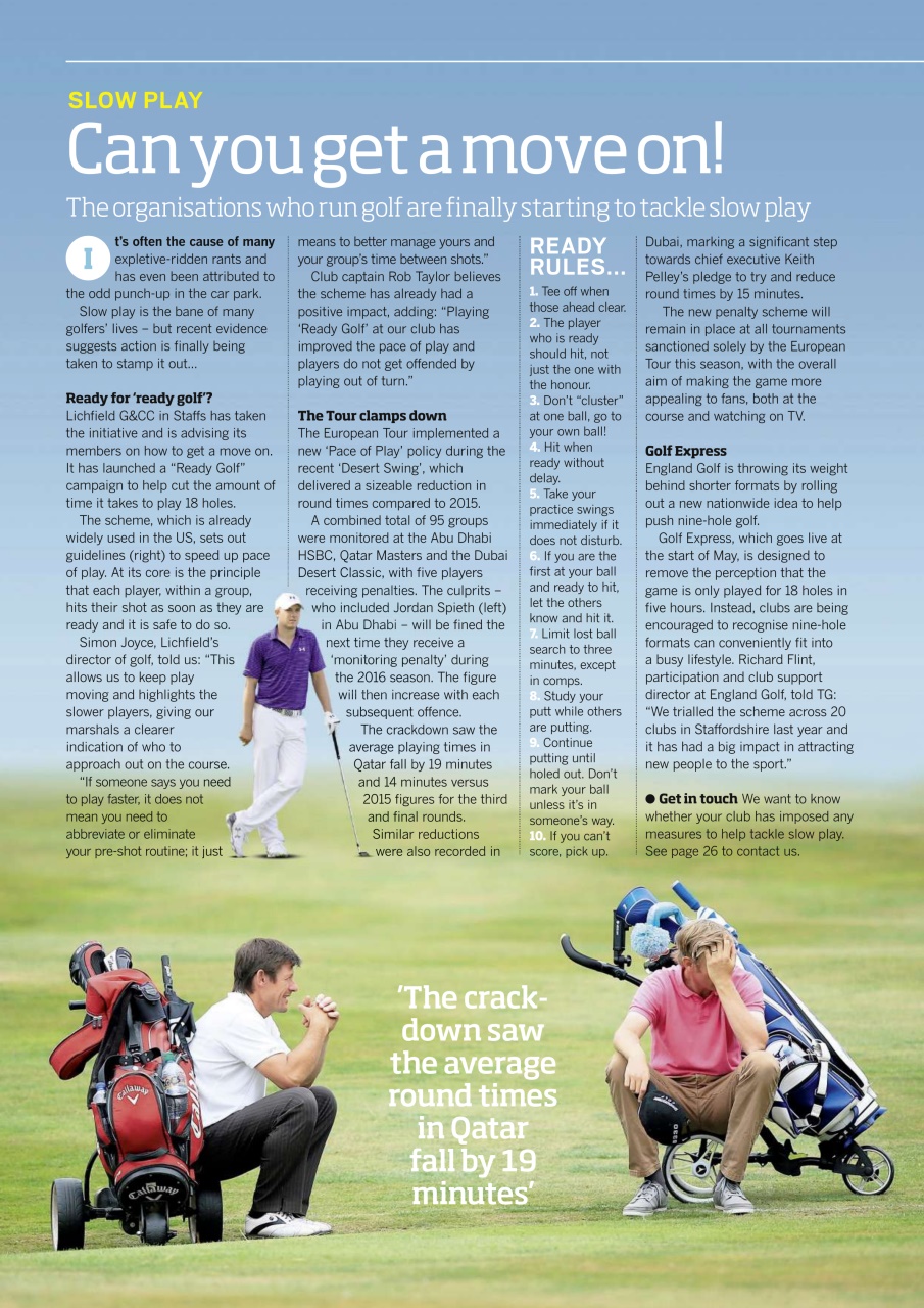 Today's Golfer Preview Pages