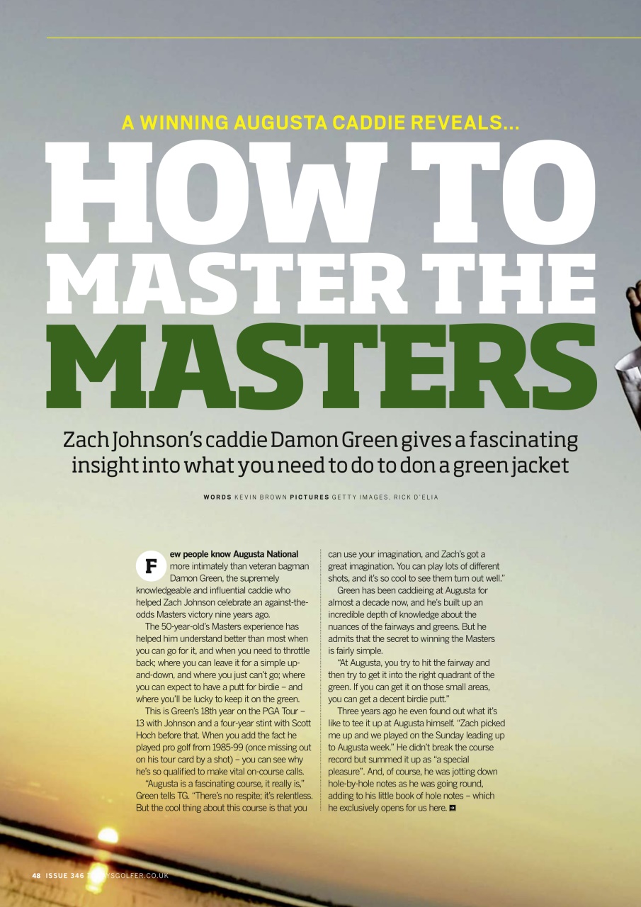 Today's Golfer Preview Pages