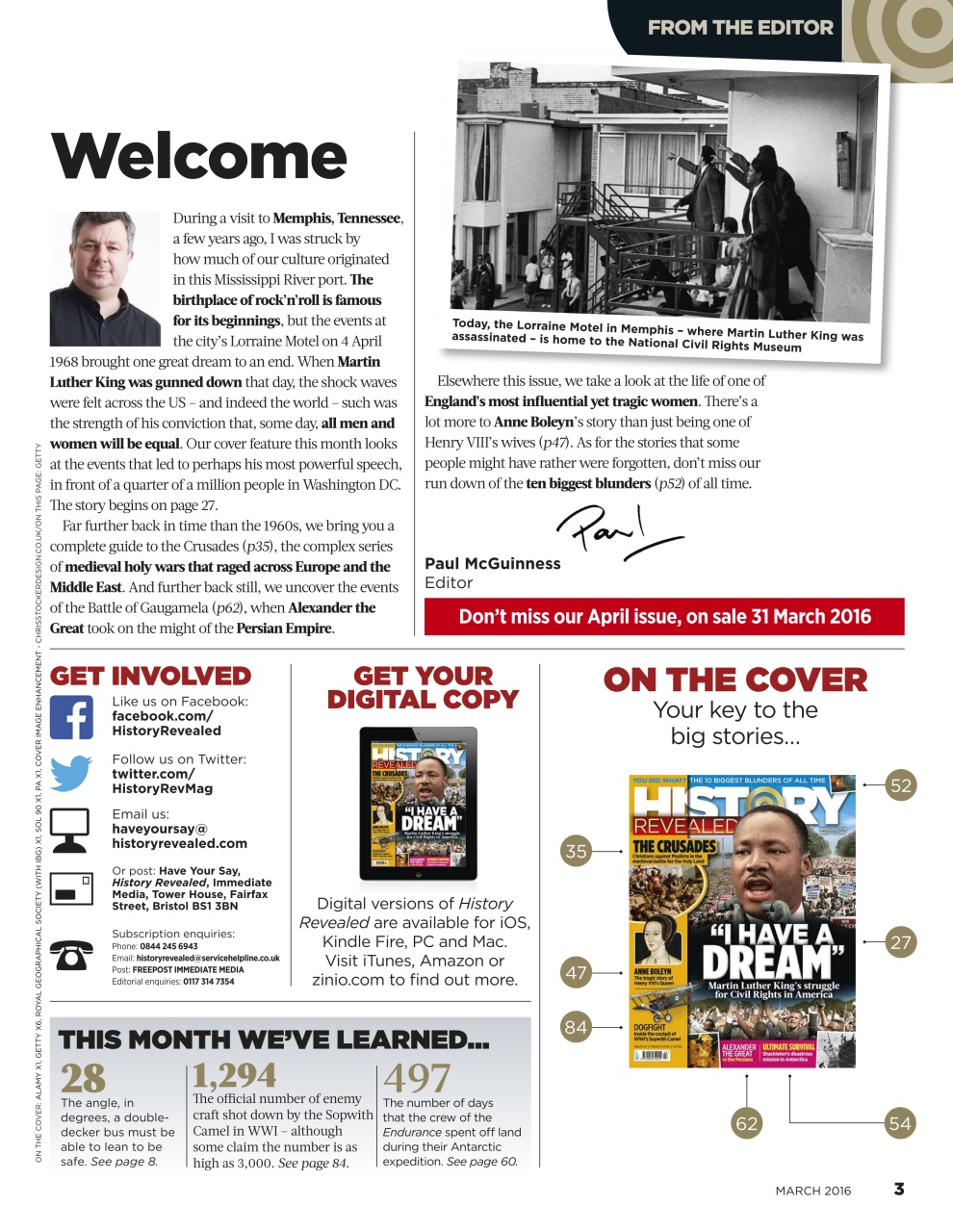 BBC History Revealed Magazine Preview Pages