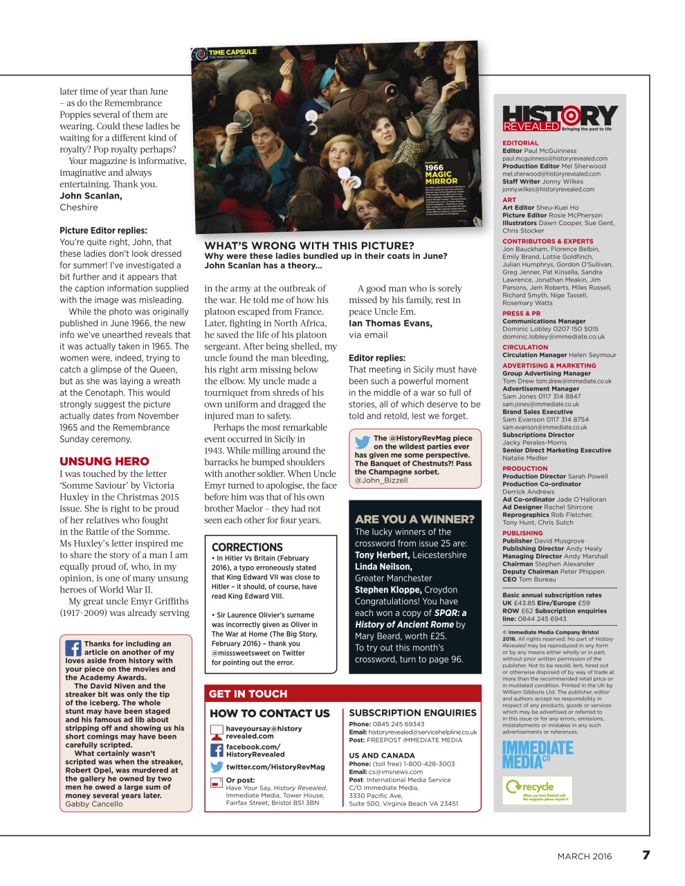 BBC History Revealed Magazine Preview Pages