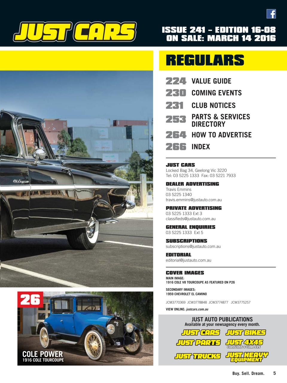 JUST CARS Preview Pages