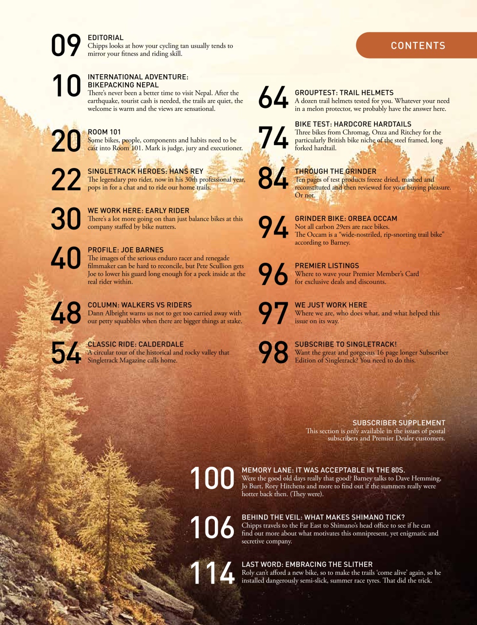 Singletrack Preview Pages