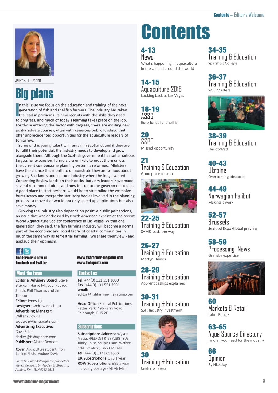 Fish Farmer Magazine Preview Pages