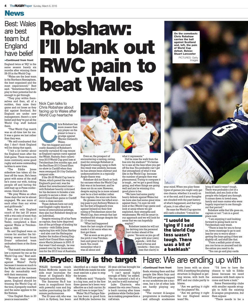 The Rugby Paper Preview Pages