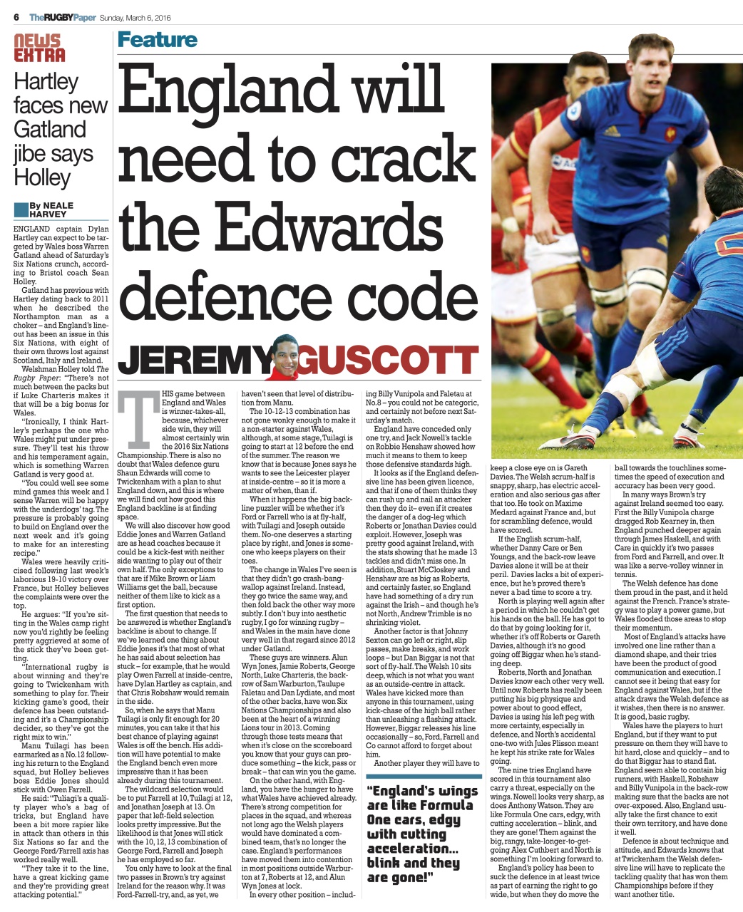 The Rugby Paper Preview Pages