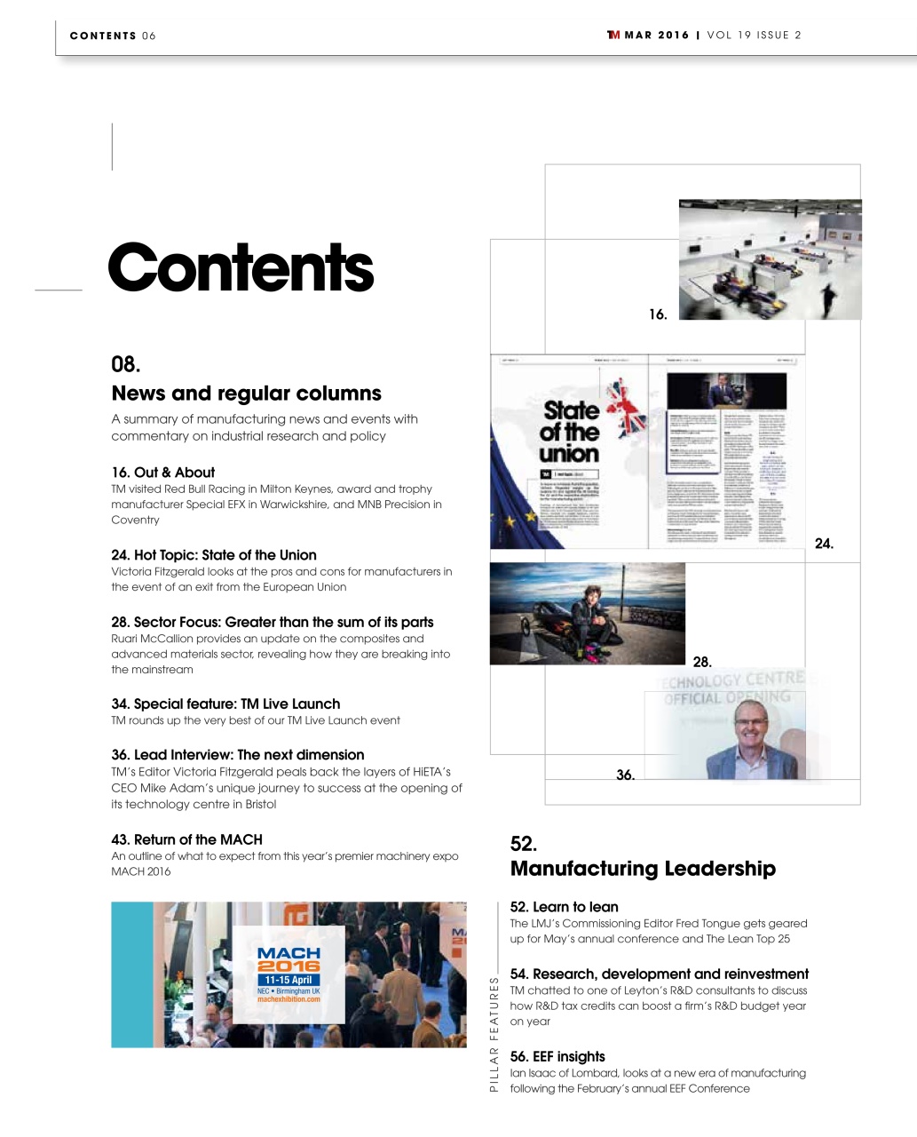 The Manufacturer Preview Pages