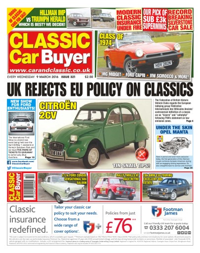 Classic Car Buyer issue 