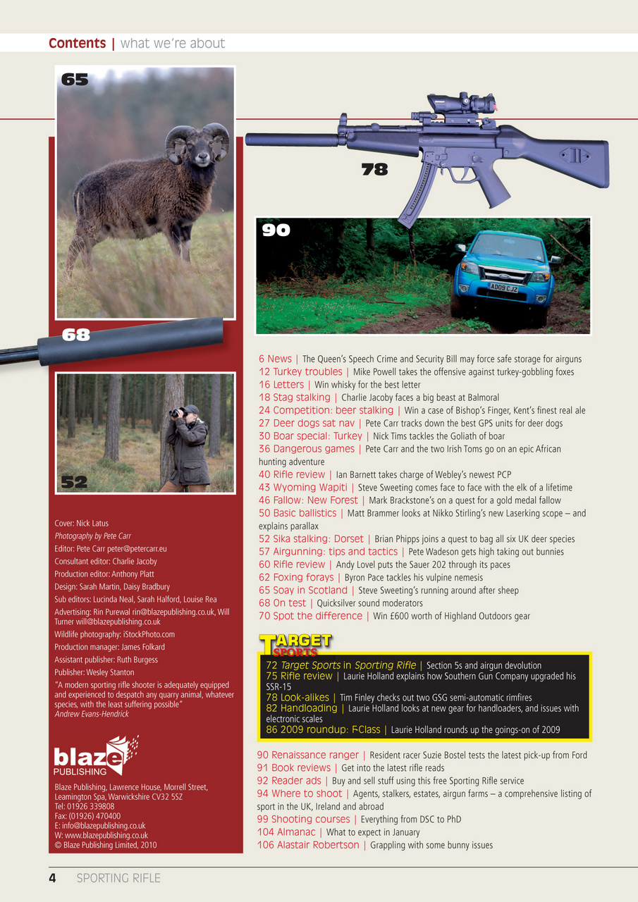 Sporting Rifle Preview Pages