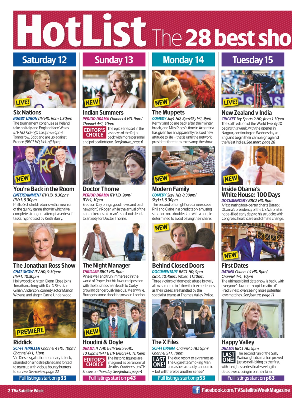 TV & Satellite Week Preview Pages