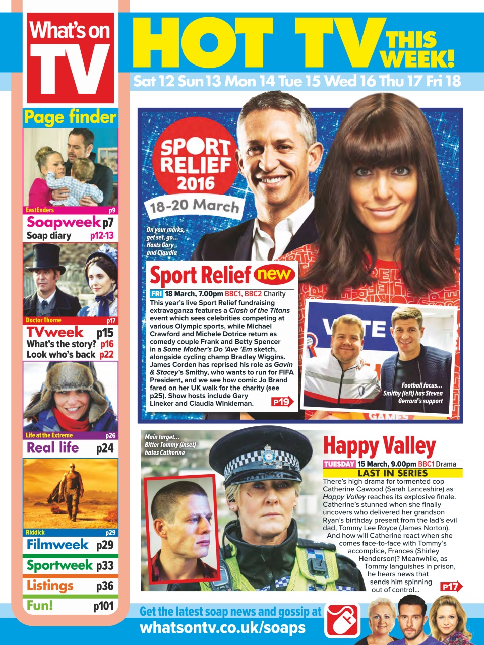 What's on TV Preview Pages