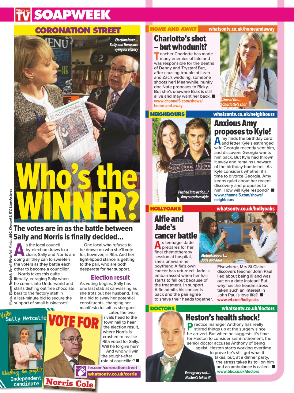 What's on TV Preview Pages