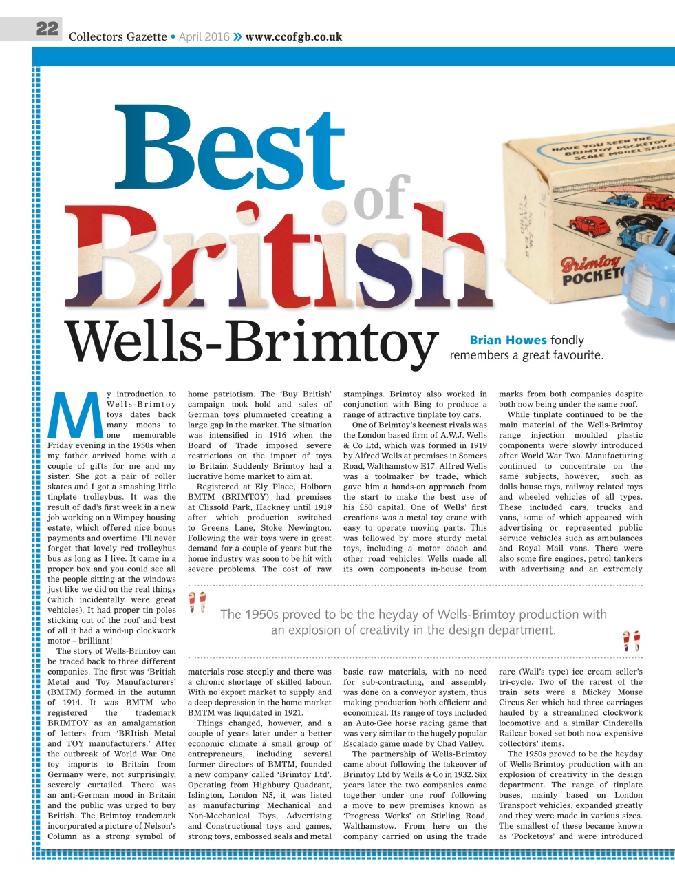 Collectors Gazette Preview Pages