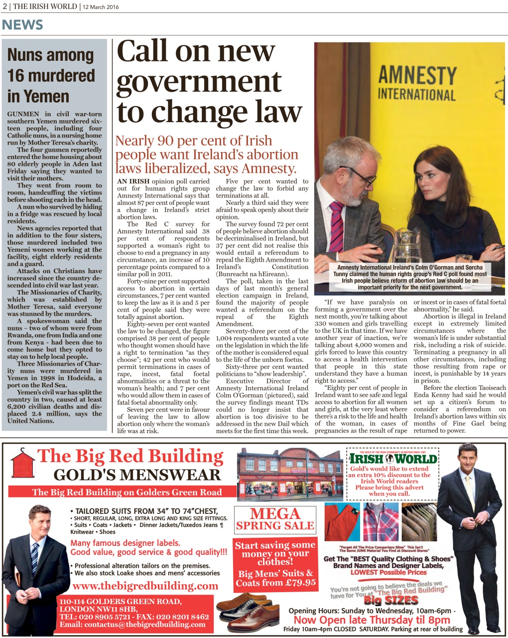 Irish World Preview Pages