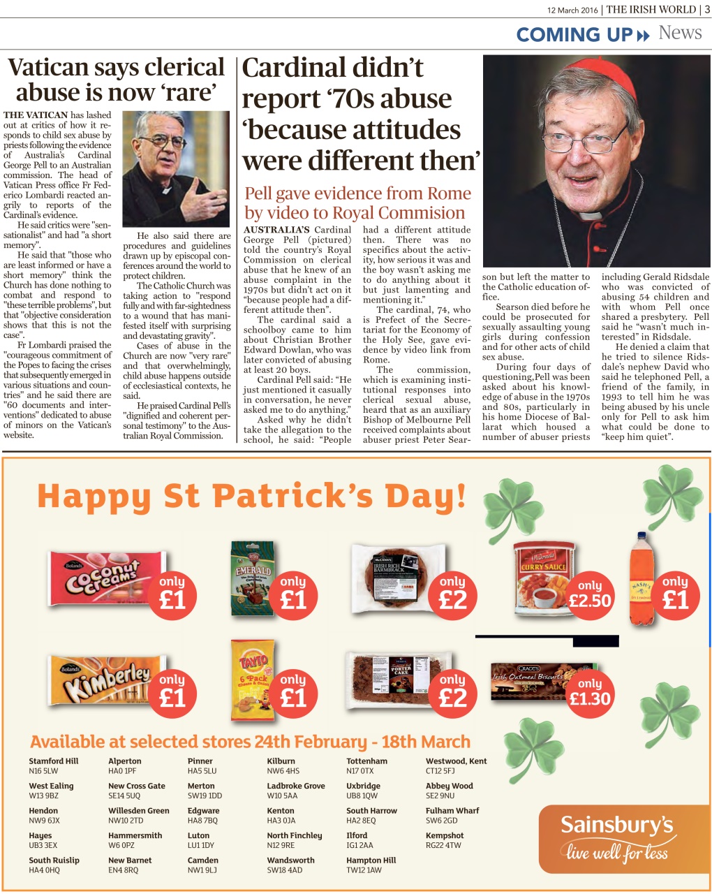 Irish World Preview Pages