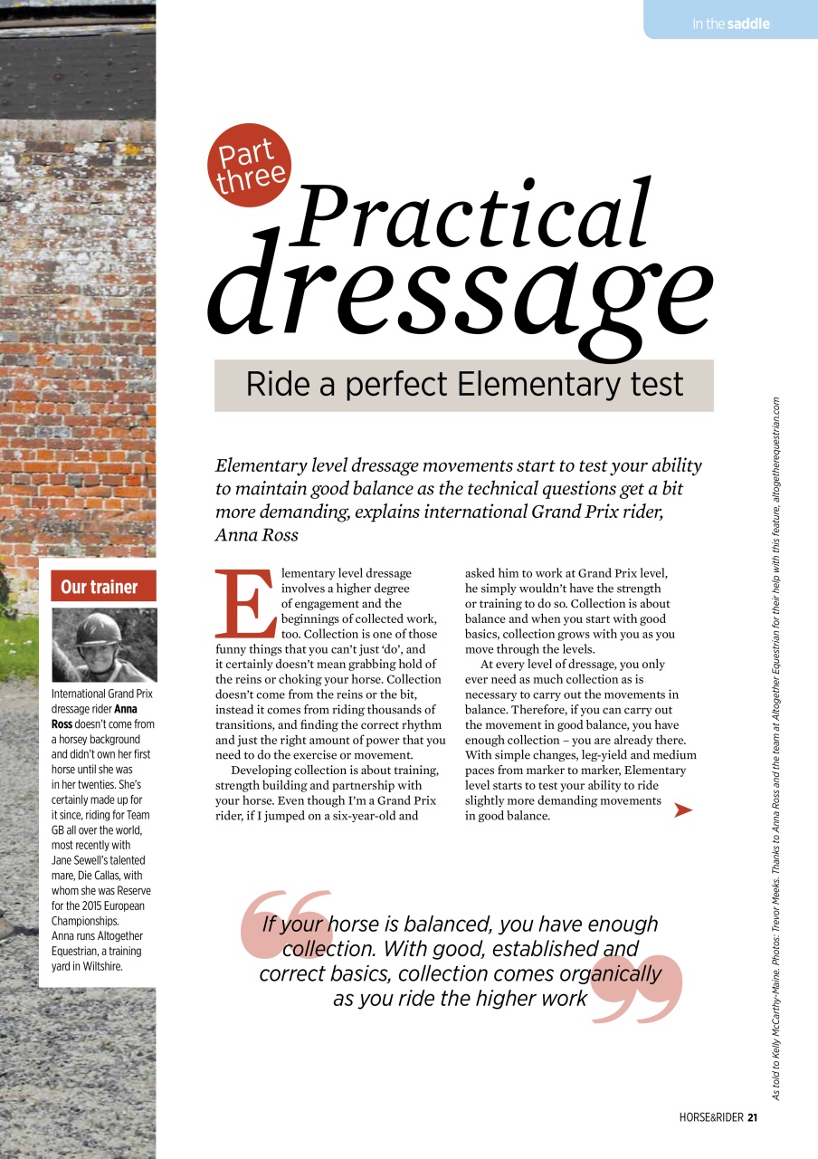 Horse&Rider Magazine - UK equestrian magazine for Horse and Rider Preview Pages