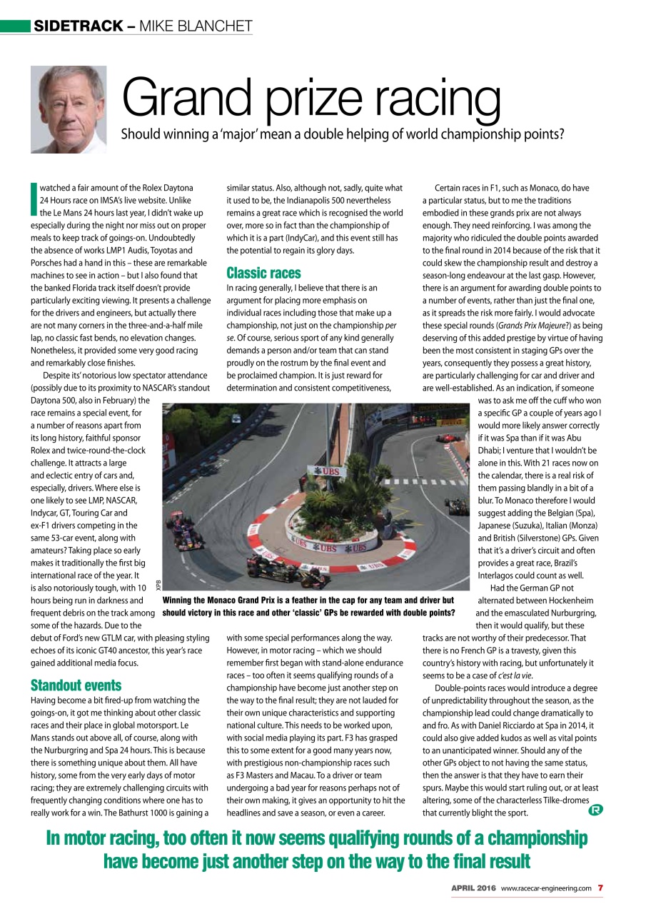 Racecar Engineering Preview Pages