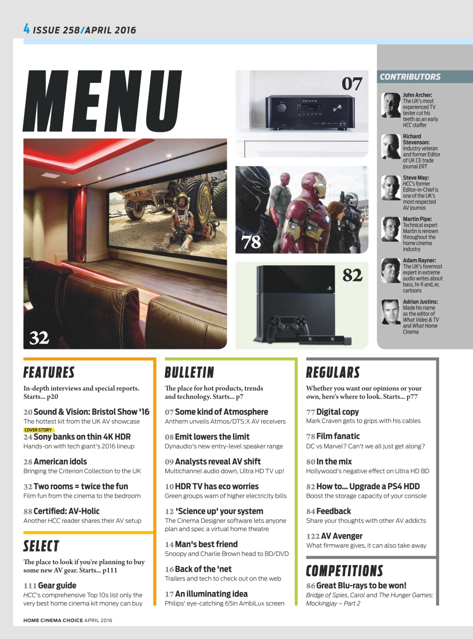 Home Cinema Choice Preview Pages