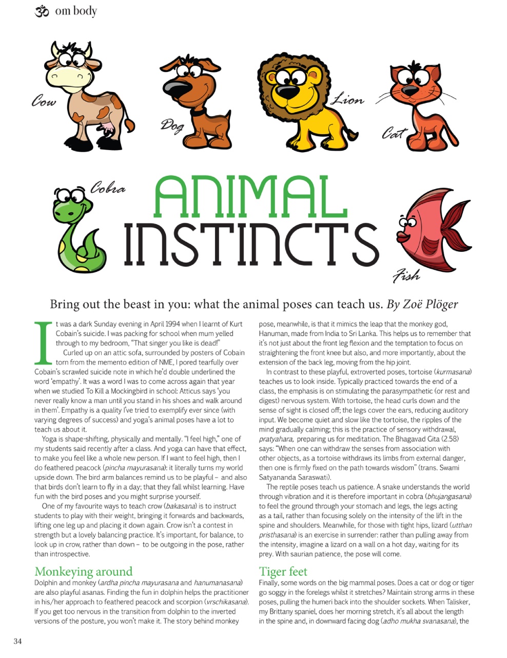 OM Yoga Magazine Preview Pages