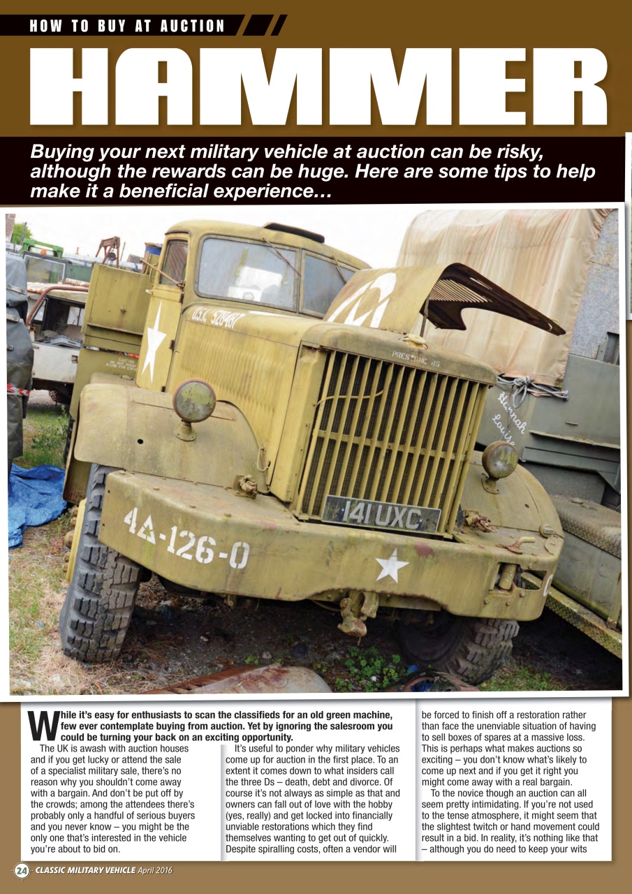 Classic Military Vehicle Preview Pages