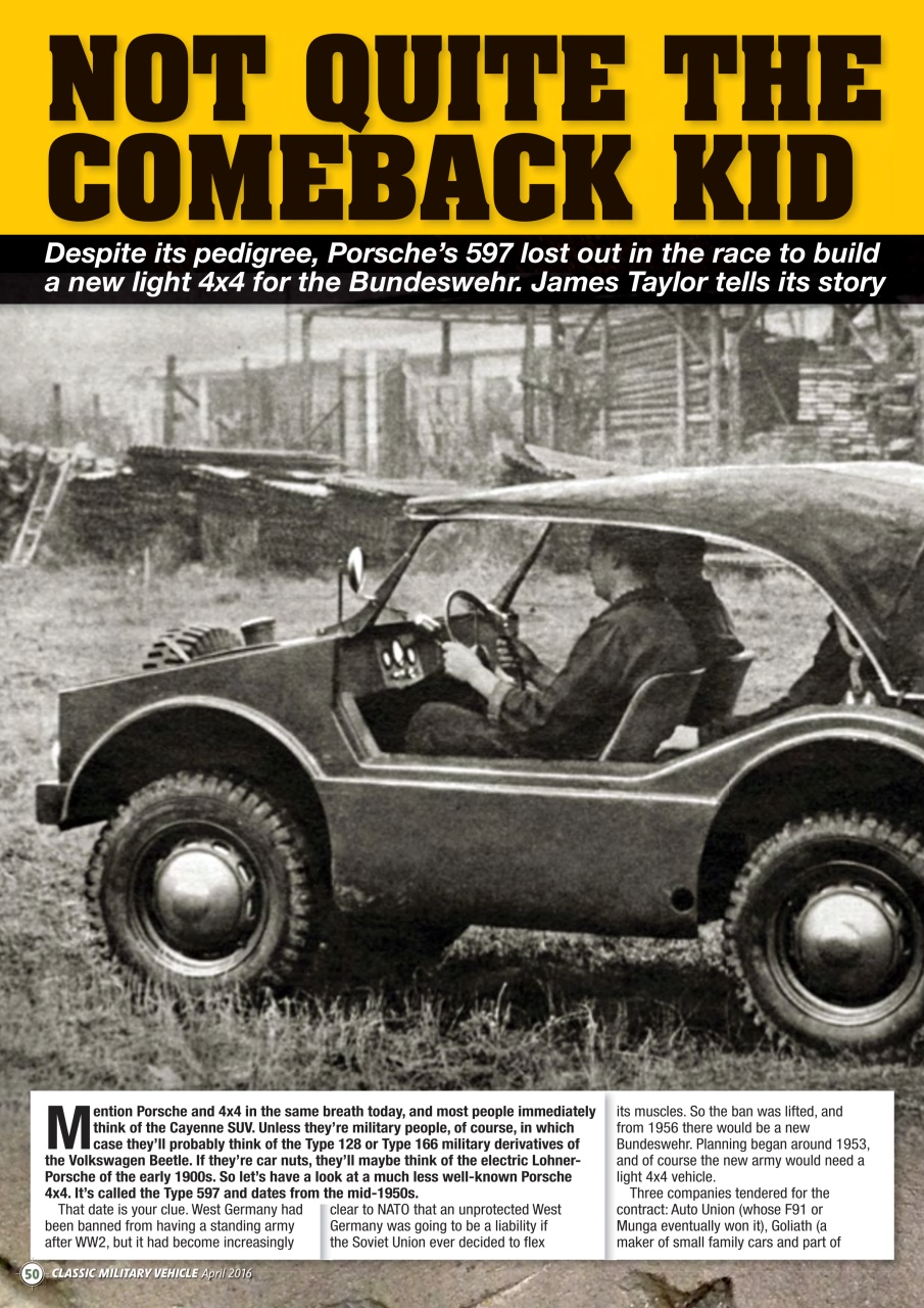 Classic Military Vehicle Preview Pages