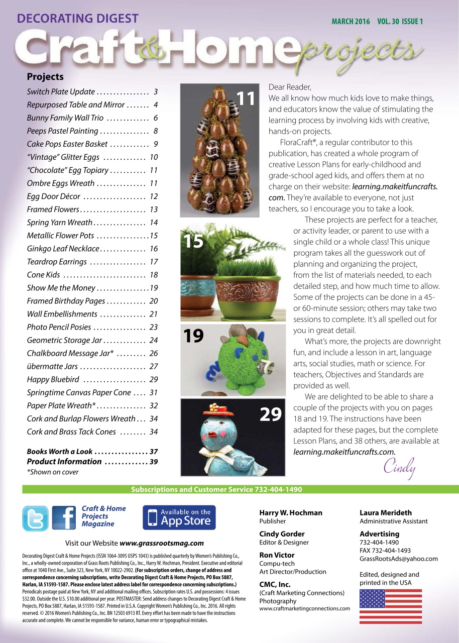 Craft & Home Projects Preview Pages