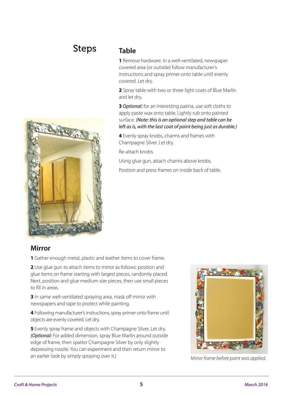 Craft & Home Projects Preview Pages
