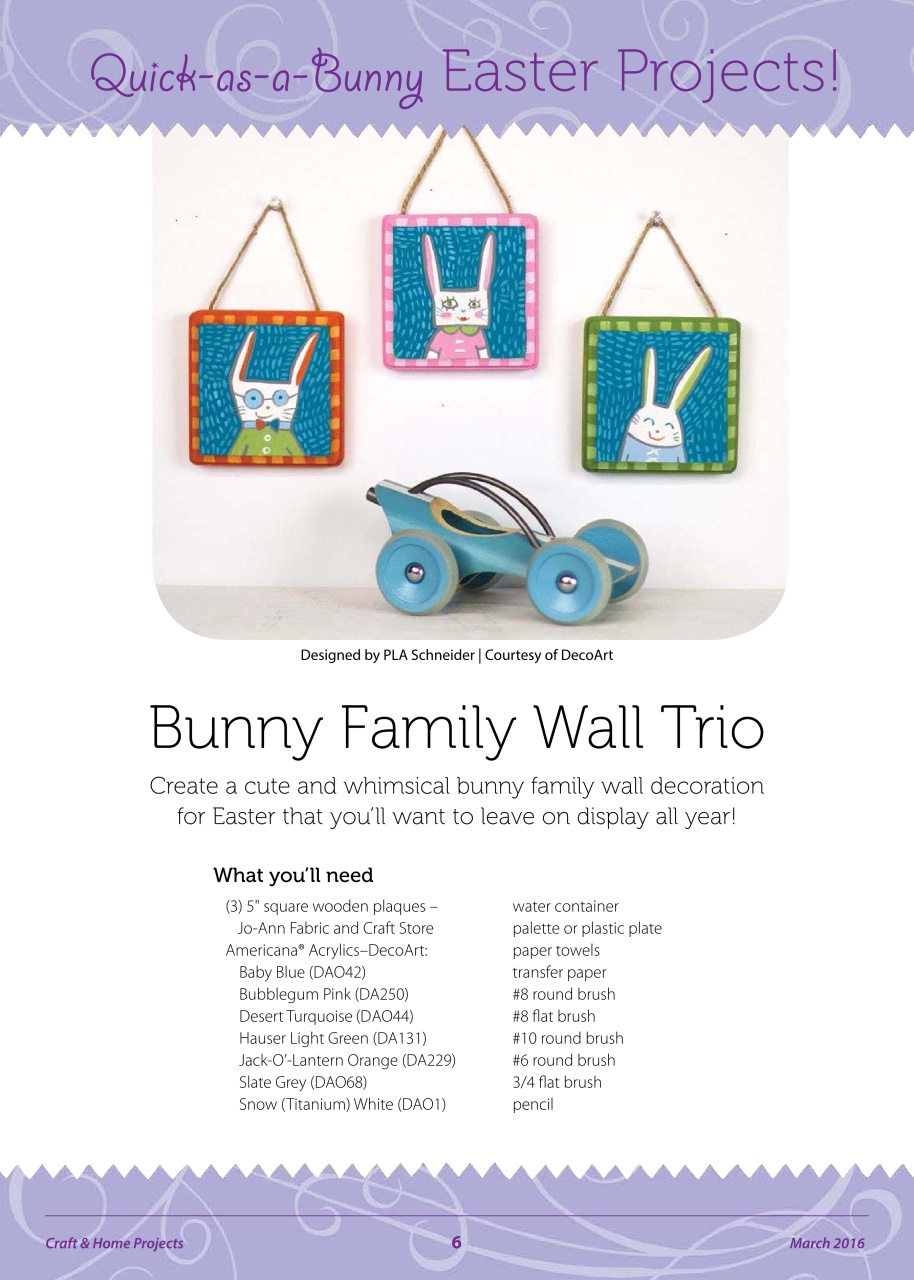 Craft & Home Projects Preview Pages