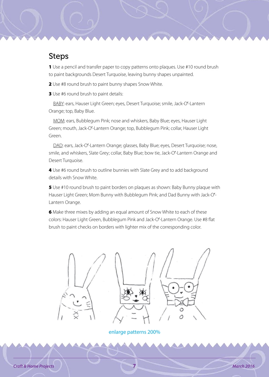 Craft & Home Projects Preview Pages