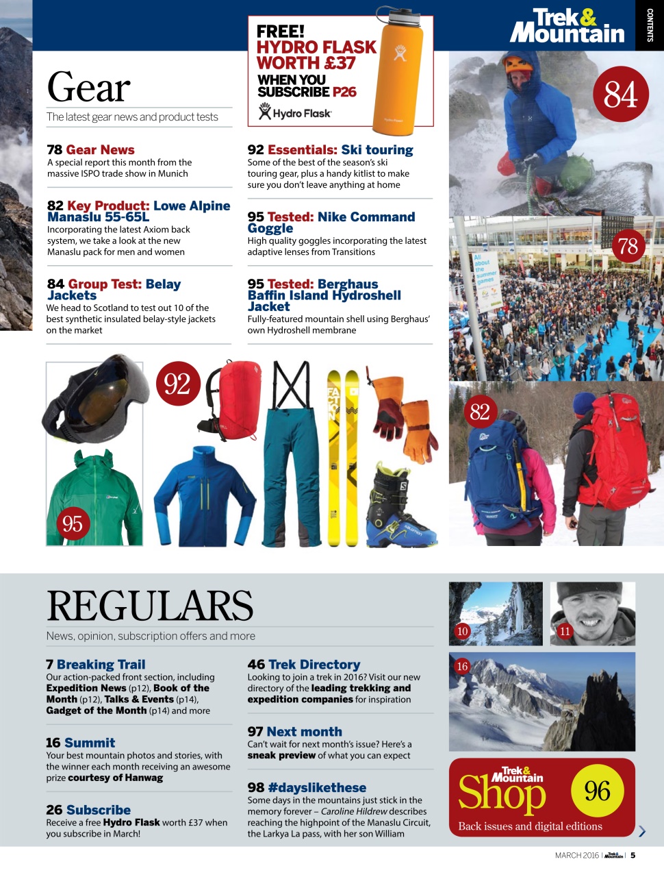 Trek & Mountain Magazine Preview Pages