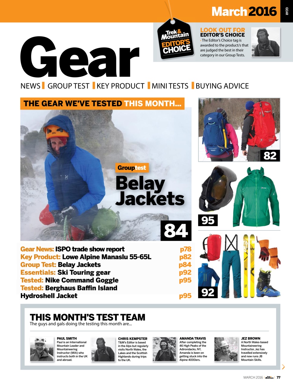 Trek & Mountain Magazine Preview Pages