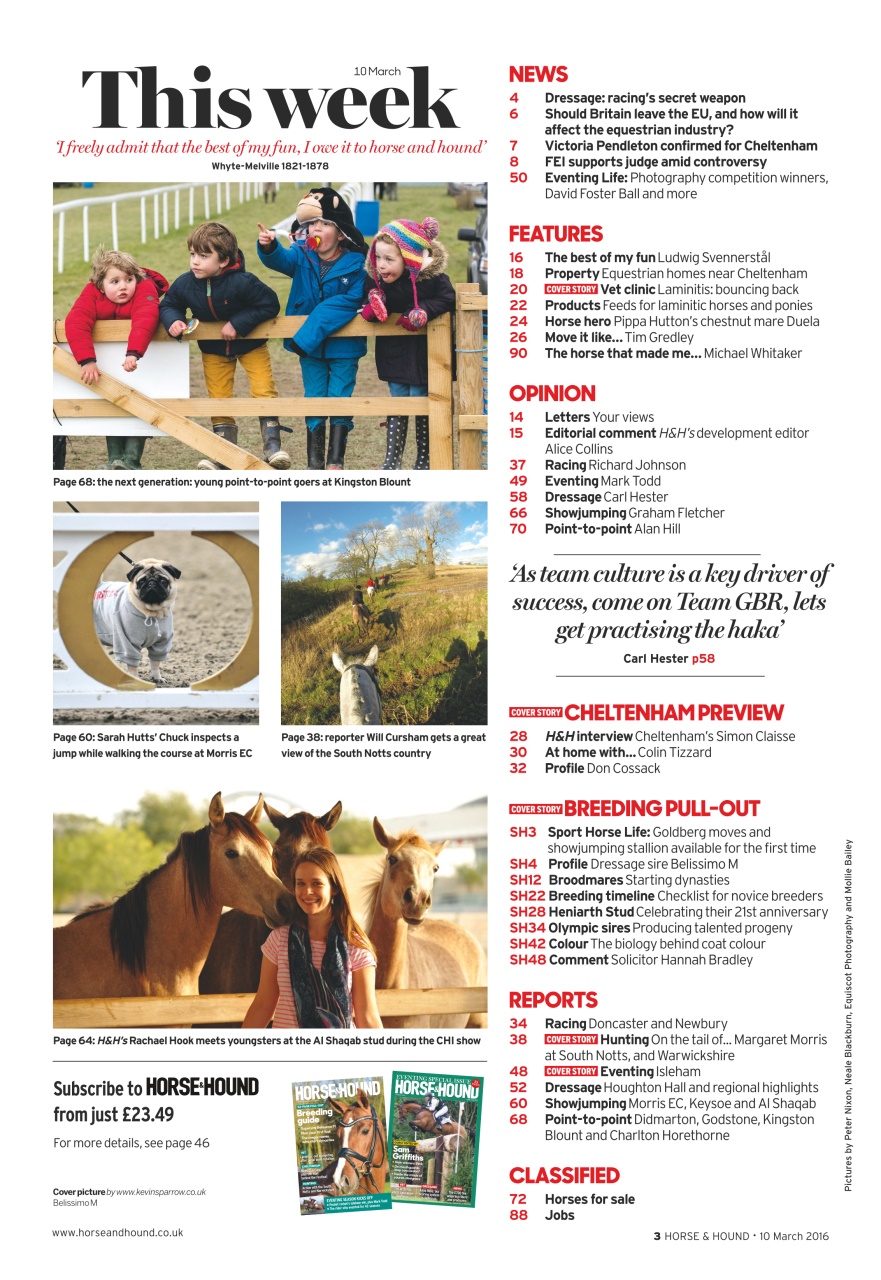 Horse & Hound Preview Pages