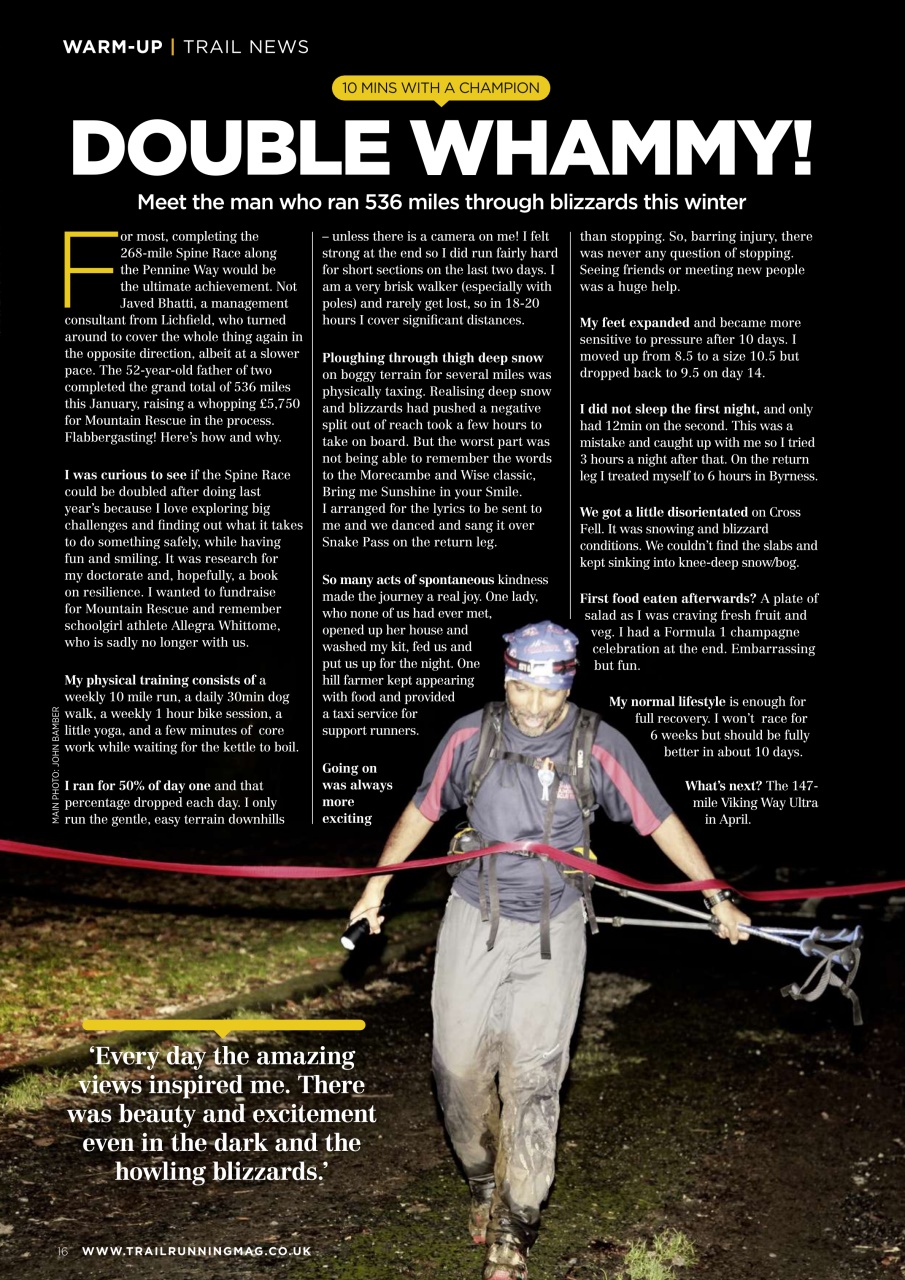 Trail Running Preview Pages