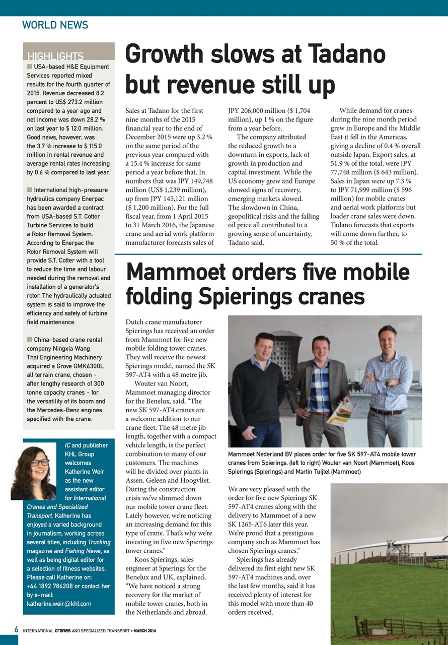 Int. Cranes and Specialized Transp Preview Pages