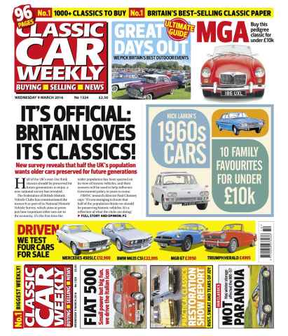Classic Car Weekly issue 9th March 2016