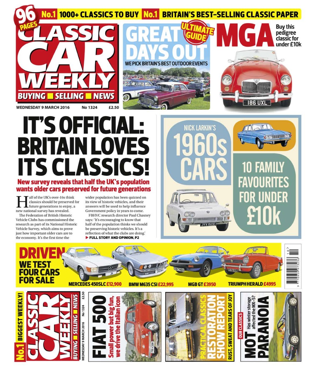 Classic Car Weekly Preview Pages