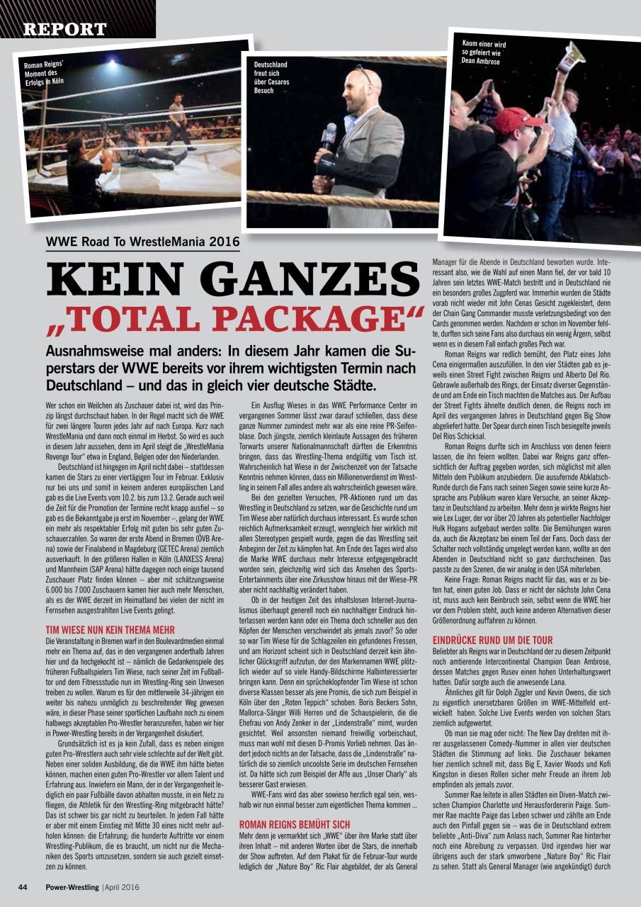 Power-Wrestling Preview Pages