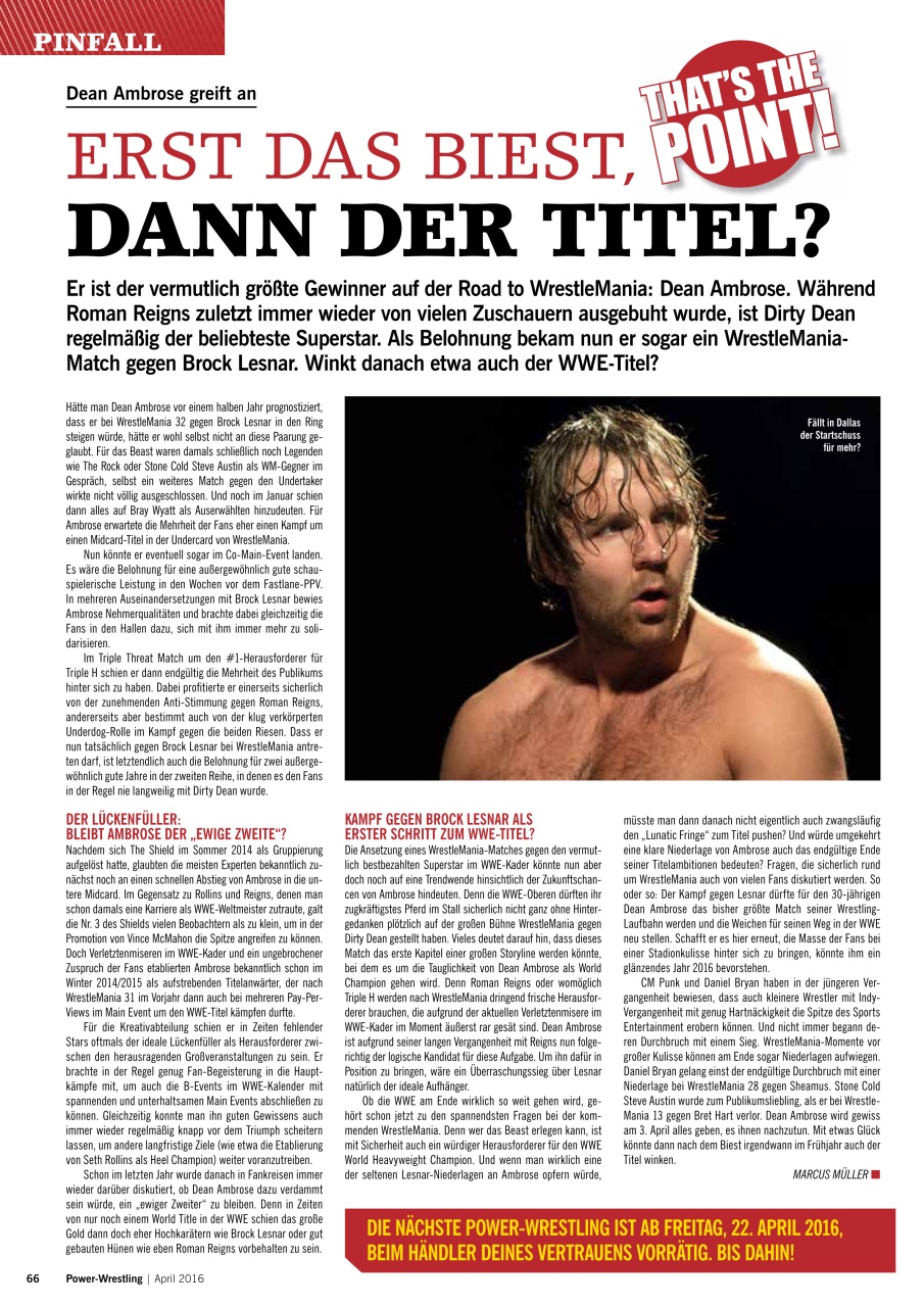 Power-Wrestling Preview Pages